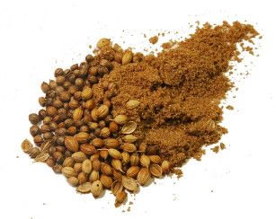 Coriander seed from parasites